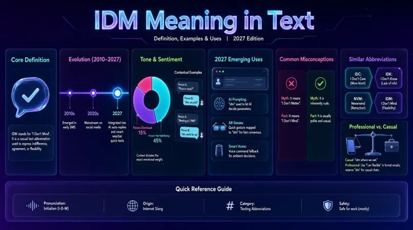 IDM Meaning in Text