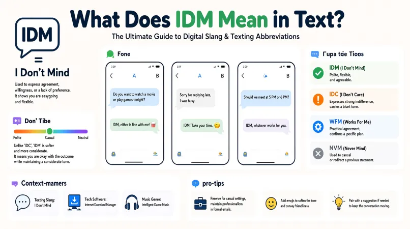 What Does IDM Mean in Text?